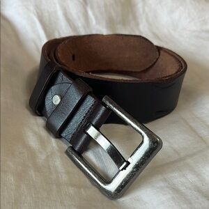Classic Brown Leather Belt